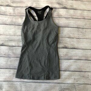 Reebok Grey Strappy Racerback Tank Top Size XS